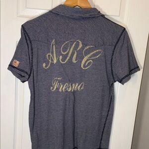 Scotch & Soda Men's Striped Polo Shirt - Navy